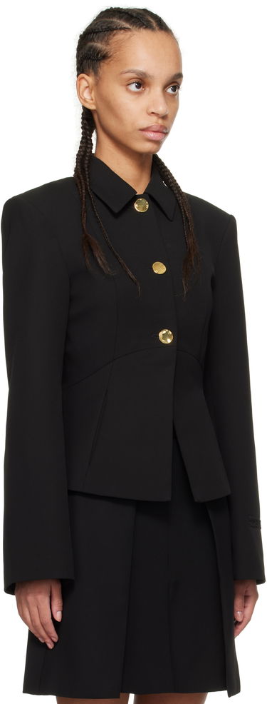 Jakna GANNI GANNI Light Twill Suiting Blazer Crna | W0057, 1