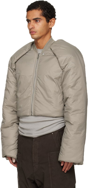 Pernata jakna Rick Owens Rick Owens DRKSHDW Concordians Convertible Cropped High-Neck Puffer Jacket Bež | DU02E7777 NP, 3