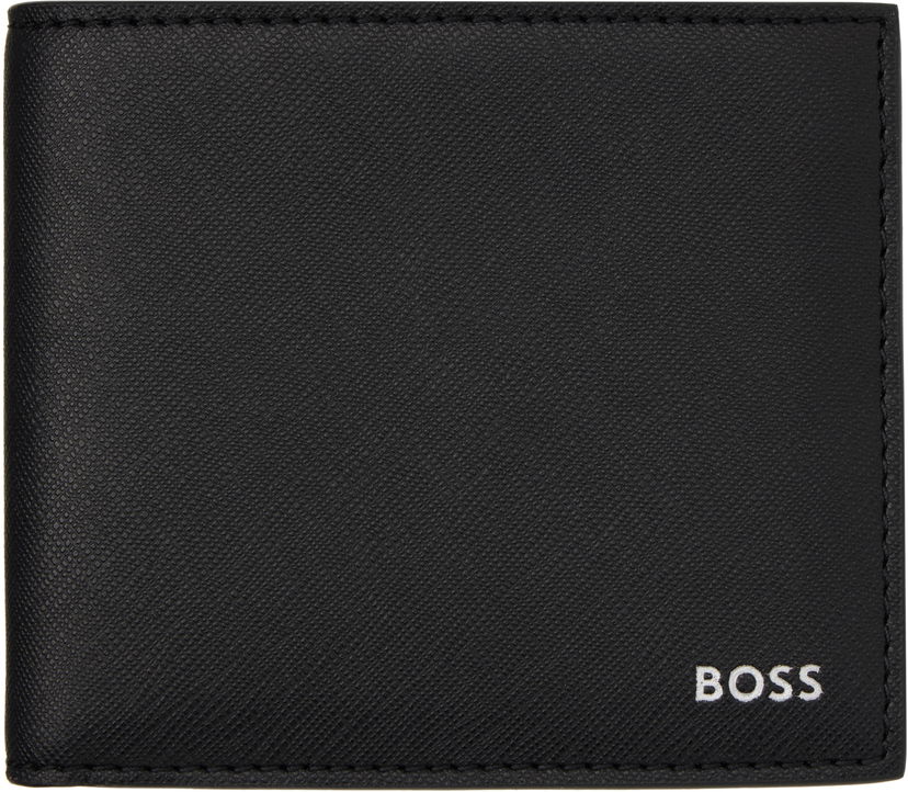 Novčanik BOSS Saffiano Leather Wallet Crna | 50536717