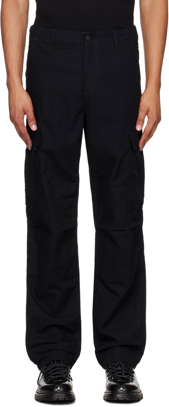 Cargo hlače Carhartt WIP Regular Fit Cargo Pants Crna | I032467