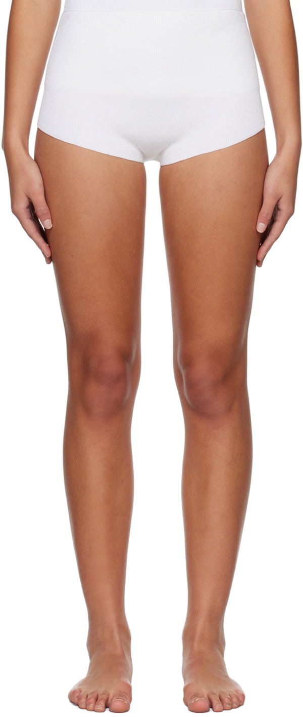 Gaćice The Row Ausra Knit Briefs Bijela | 6884-Y224
