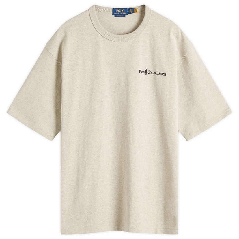 Majica kratkih rukava Polo by Ralph Lauren Ralph Lauren Chest Logo Relaxed Fit T-Shirt Bež | 710964714003