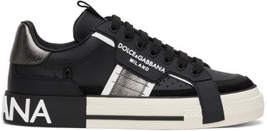 Tenisice i cipele Dolce & Gabbana Black & Silver NS1 Sneakers Crna | CS1863AO223, 0