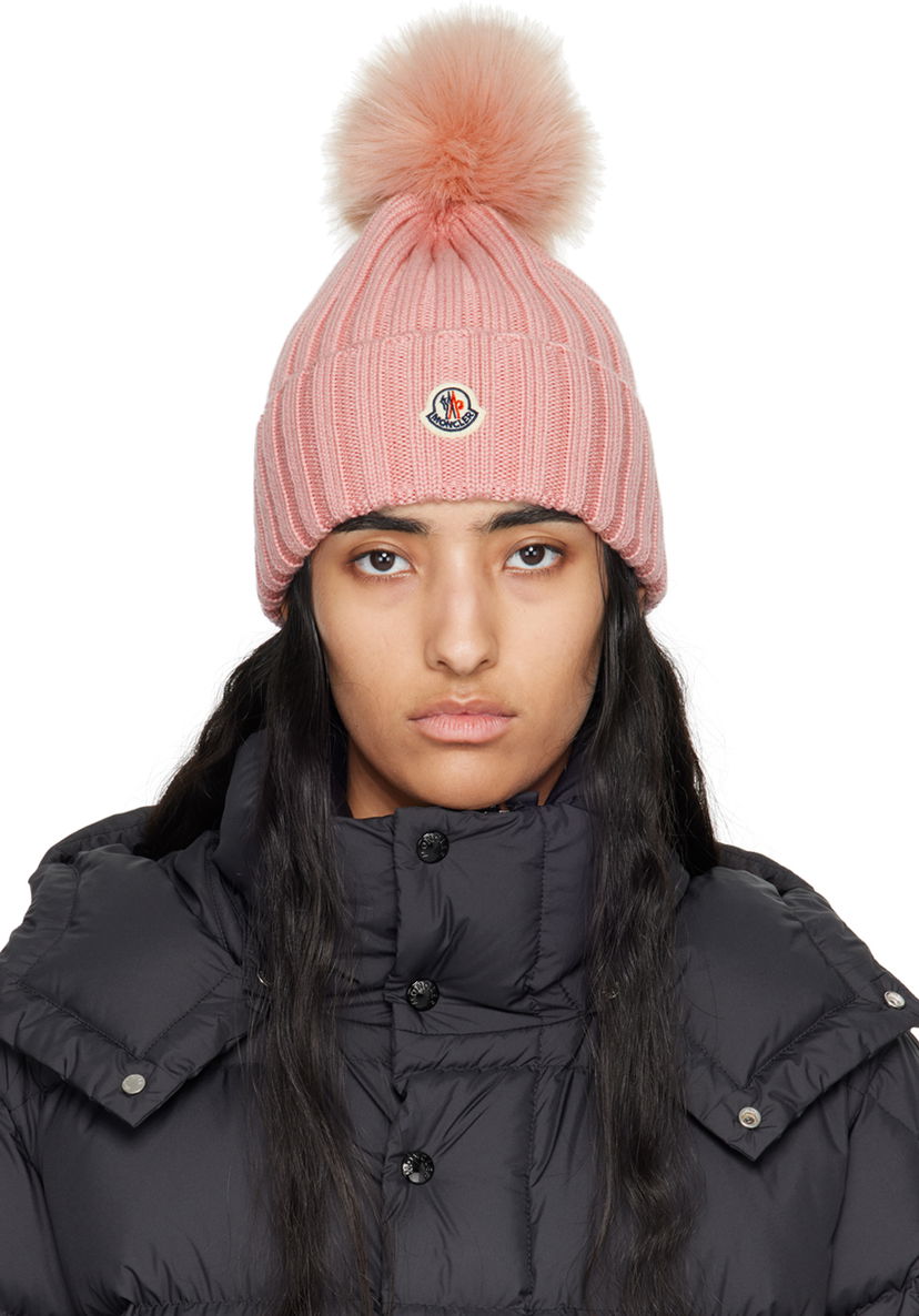 Kapica Moncler Pink Pom Pom Beanie Ružičasta | J20933B00027M1131