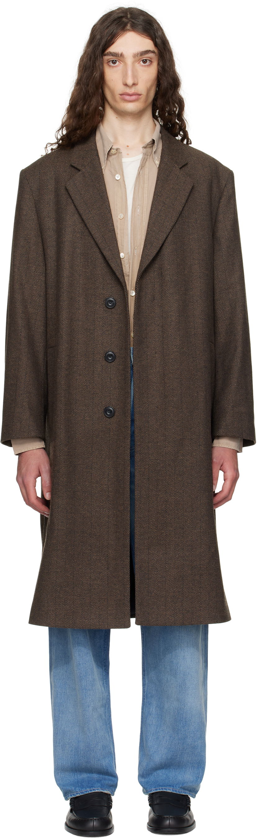 Kaputi BOSS Hugo Regular Fit Concealed Closure Coat Smeđa | 50542695