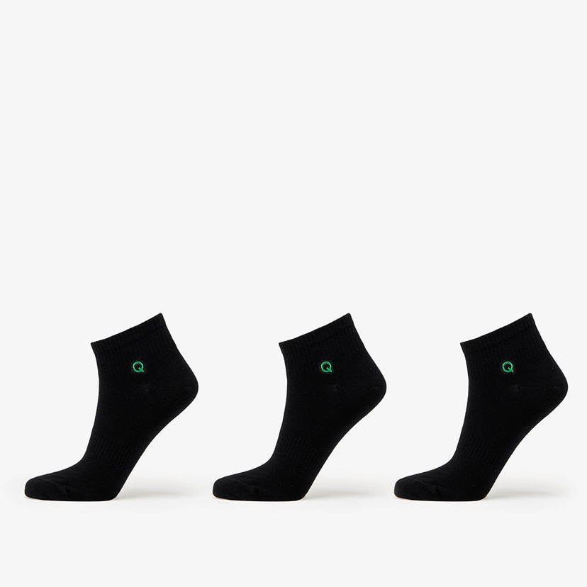 Čarape Queens Essential Ankle Socks 3-Pack Crna | QNS_068