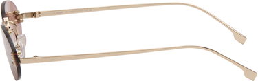 Sunčane naočale FENDI 'Fendi First' Crystal Oval Rimless Sunglasses Ružičasta | FE4075USW5428Z 192337234699, 2