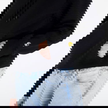 Dukserice Carhartt WIP Hooded Chase Sweatshirt Crna | I033661.00FXX, 5