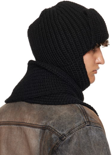 Kapica We11done We11done Chunky Knit Muffler & Beanie Set Crna | WD-KH3-24-642-U-BK, 2