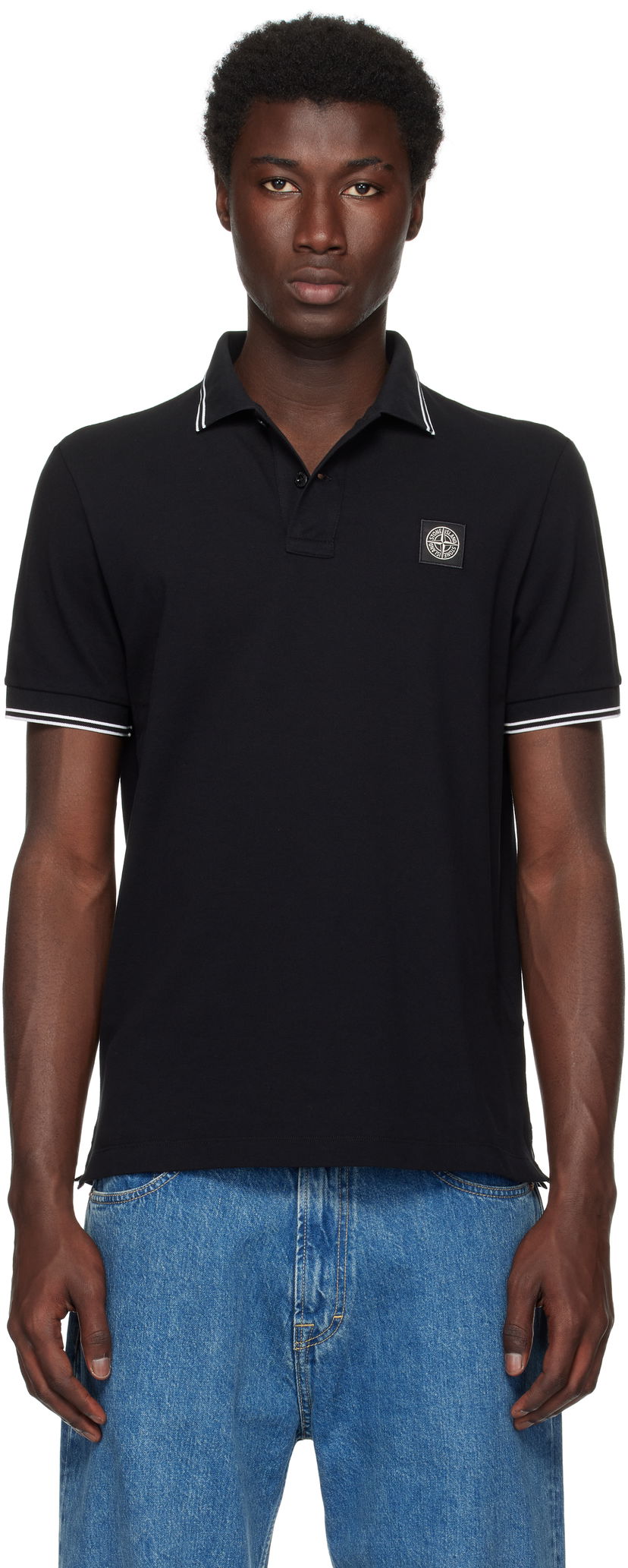 Polo majica Stone Island Organic Piqué Polo by Stone Island Crna | K2S15 2200007 S0018