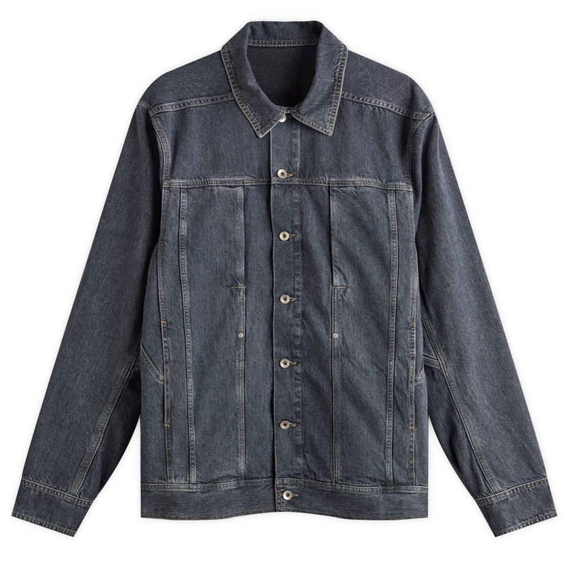 Jakna Rick Owens DRKSHDW Denim Overshirt, Size Large Plava | DU02E7752-DGY-58