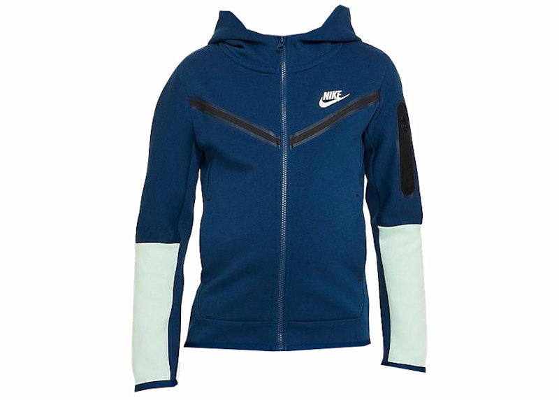 Dukserice Nike Kids' Tech Fleece Full-Zip Hoodie Plava | CU9223-460