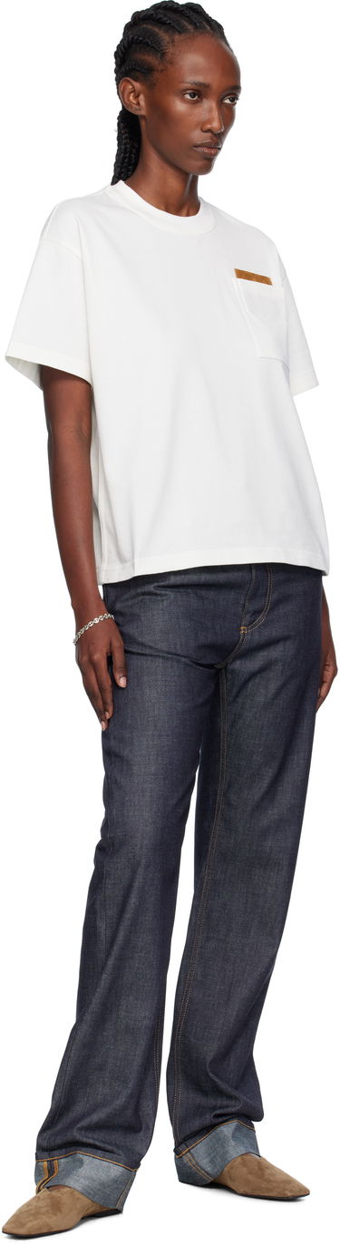 Majica kratkih rukava Bottega Veneta Bottega Veneta Cotton Jersey T-Shirt with Pocket Bijela | 838925 V4N50, 3