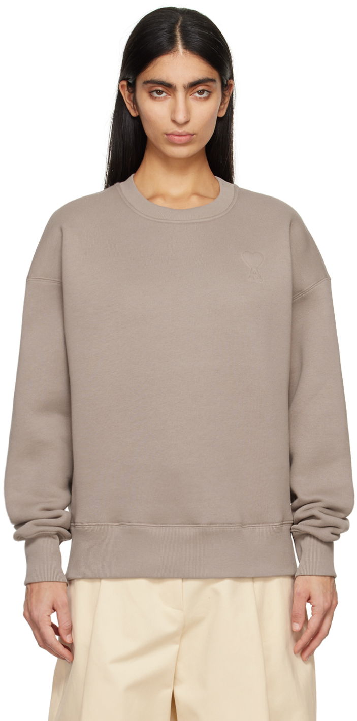 Dukserice AMI De Cœur Sweatshirt Bež | USW025.749