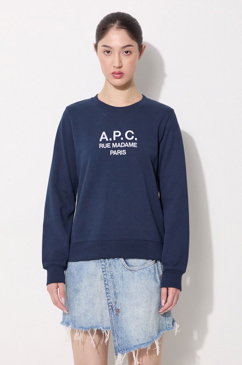 Dukserice A.P.C. Sweat Tina Sweatshirt Plava | COEBH.F27561
