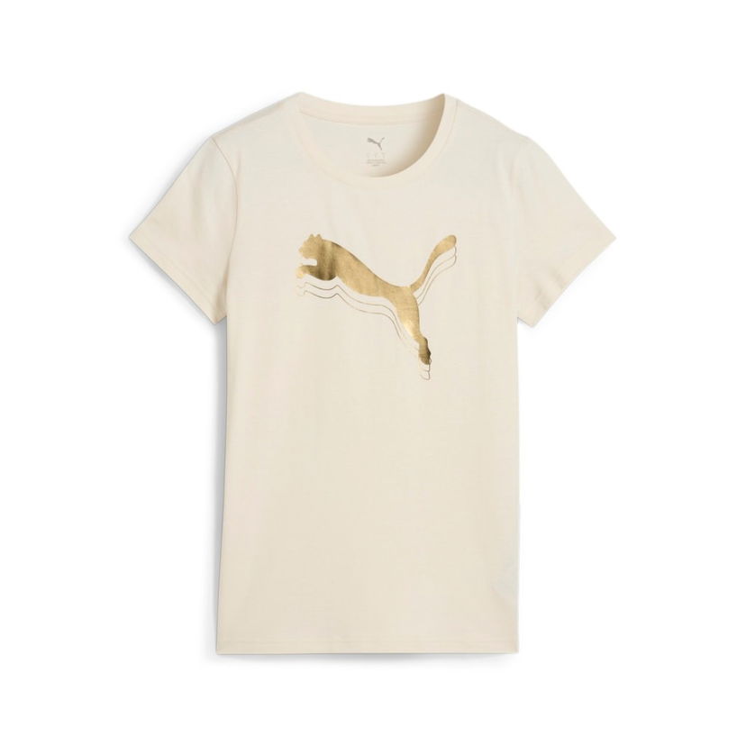 Majica kratkih rukava Puma ESS Metallic T-Shirt Bež | 684995-87