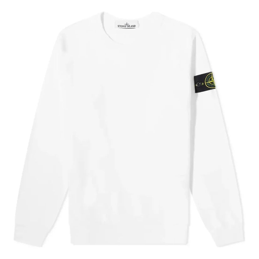 Džemper Stone Island Crew Sweatshirt Bijela | 761563750-V0001