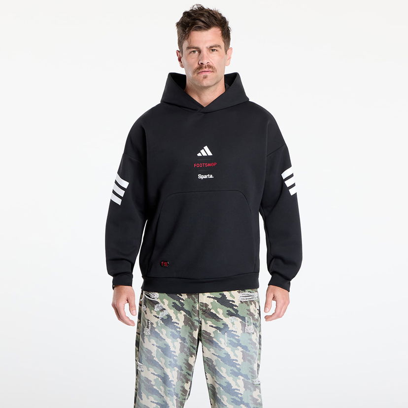 Dukserice adidas Performance Footshop x Sparta Hoodie Crna | FTSHP_490