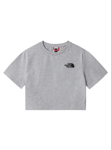 Majica kratkih rukava The North Face Crop Tee Siva | NF0A55AOGAU1