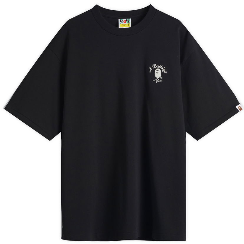 Majica kratkih rukava BAPE One Point College Relaxed Fit T-Shirt, Size Large Crna | 001TEL301304M-BLK
