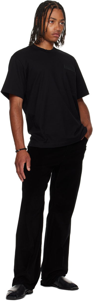 Majica kratkih rukava FERRAGAMO Ferragamo Pocket T-Shirt Crna | 786361, 3