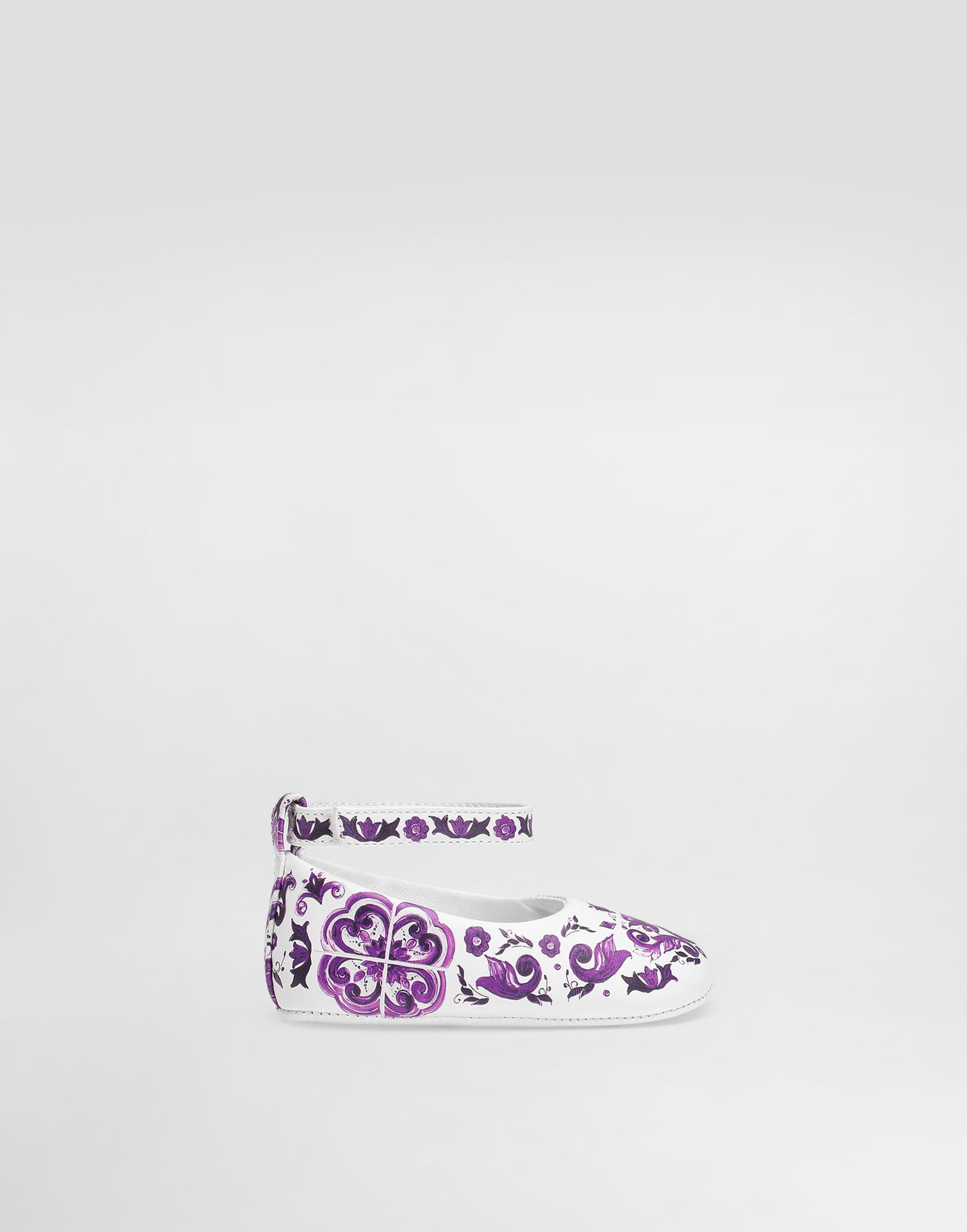 Tenisice i cipele Dolce & Gabbana Dolce & Gabbana Majolica-print Nappa Leather Ballet Flats Bijela | DK0065AC513I03TN, 0