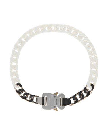 Ogrlica 1017 ALYX 9SM Ceramic Buckle Chain Necklace Bijela | AAUJW0120OT01 WTH0001, 1