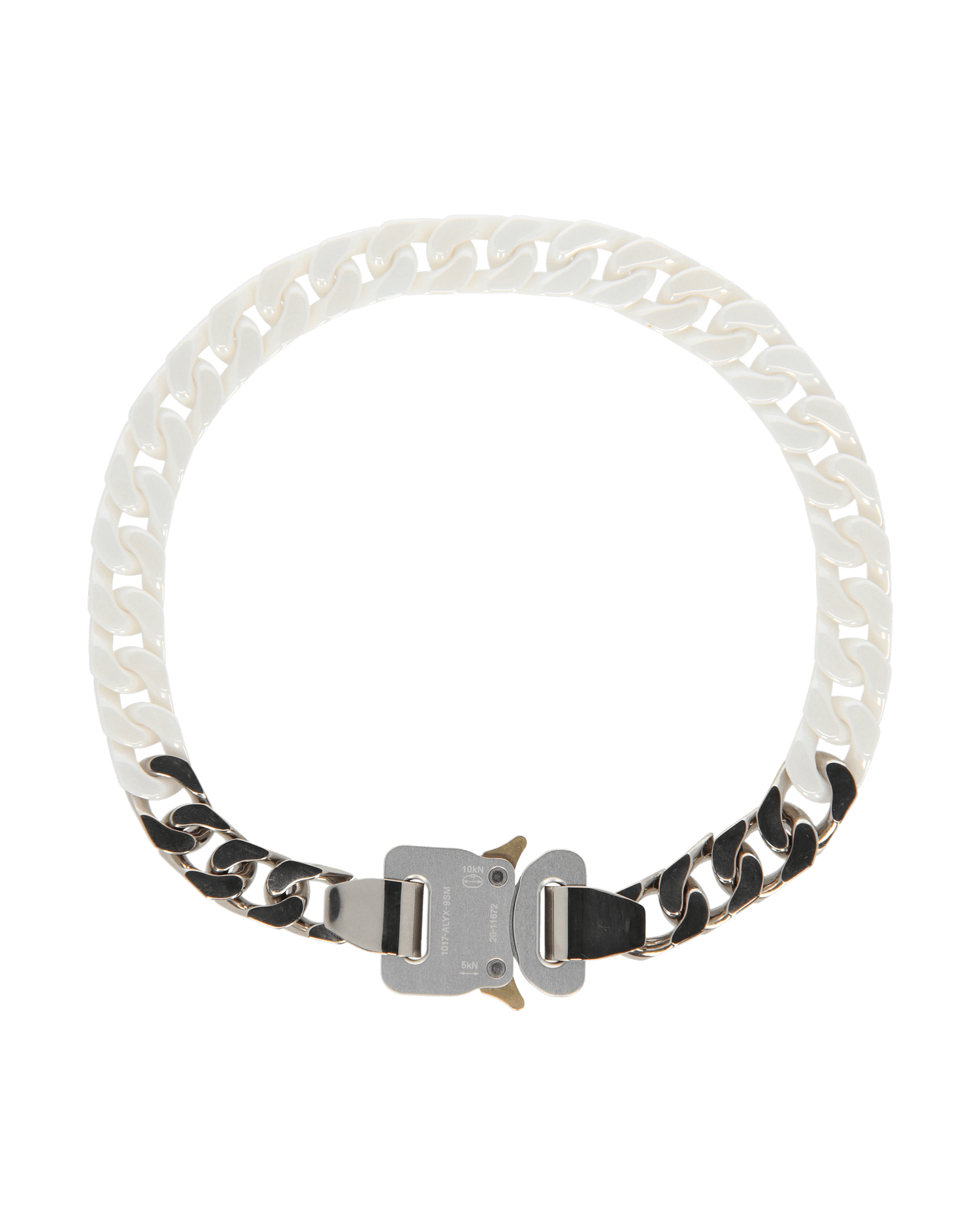 Ogrlica 1017 ALYX 9SM Ceramic Buckle Chain Necklace Bijela | AAUJW0120OT01 WTH0001, 1