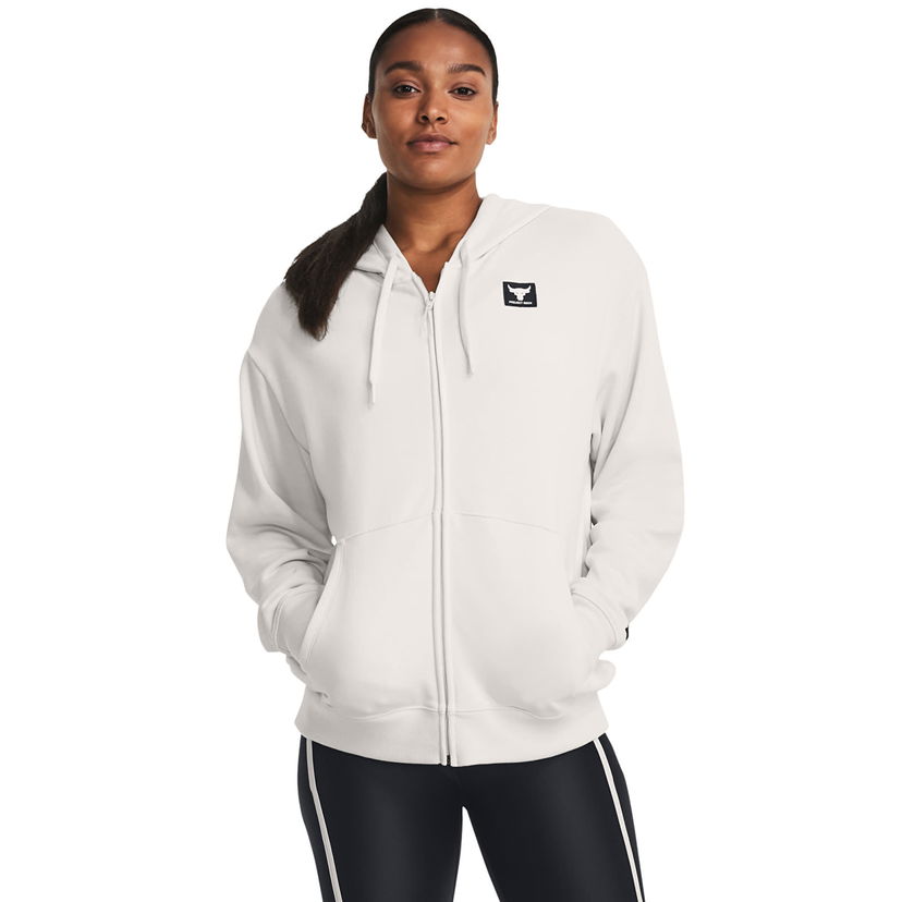 Dukserice Under Armour Pjt Rck Hw Terry Fz Os White Clay Bijela | 1382176-114