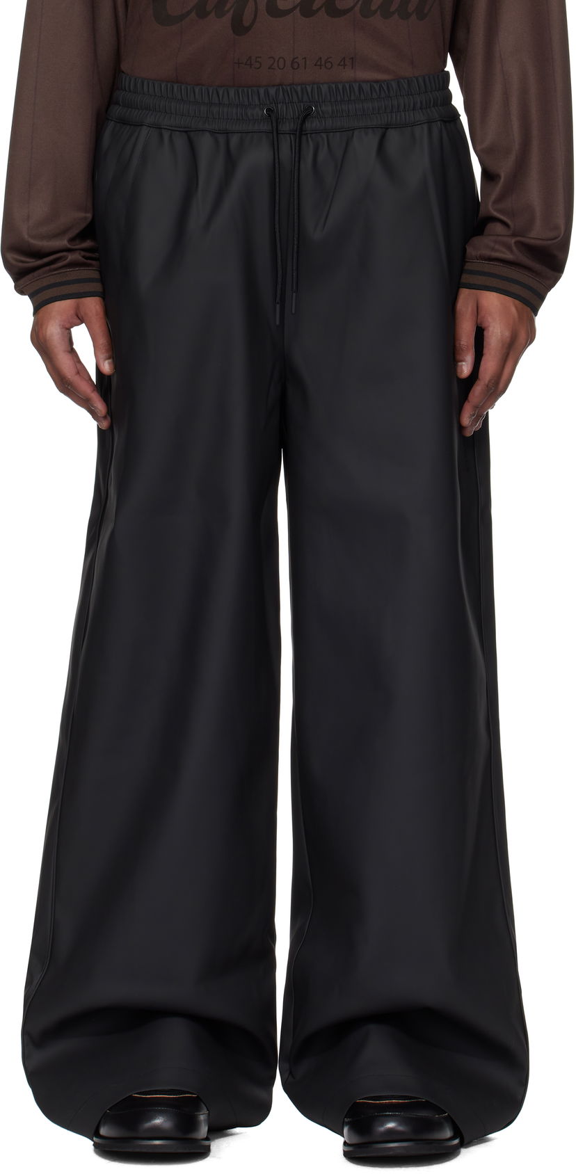 Hlače Han Kjøbenhavn Relaxed Rubber Track Trousers Crna | M-134392