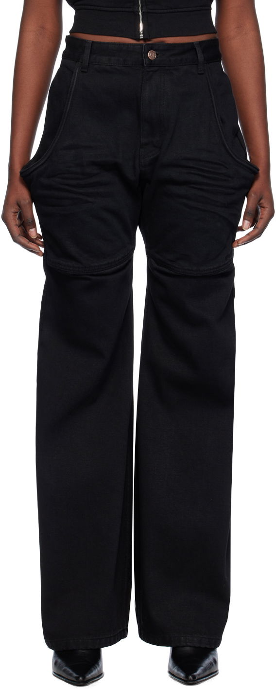 Cargo hlače We11done Wire Cargo Pants Crna | WD-DP0-24-328-W-BK