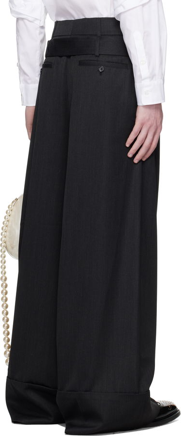 Hlače Simone Rocha Simone Rocha Wide Leg Multi Belt Loop Trousers Crna | 4159 1217, 2