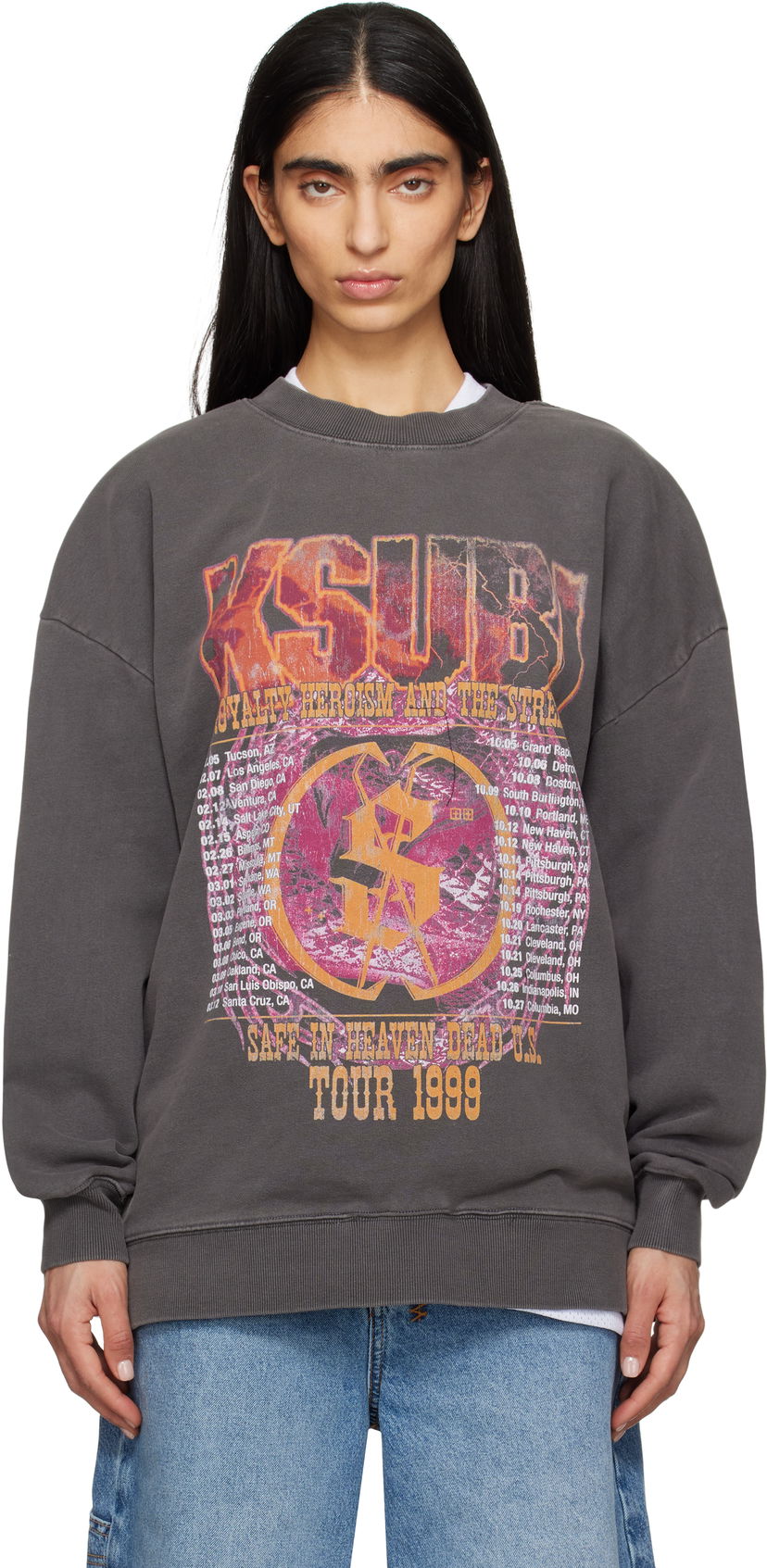 Dukserice Ksubi Kickstart Oh G Sweatshirt Siva | WSP25FL002