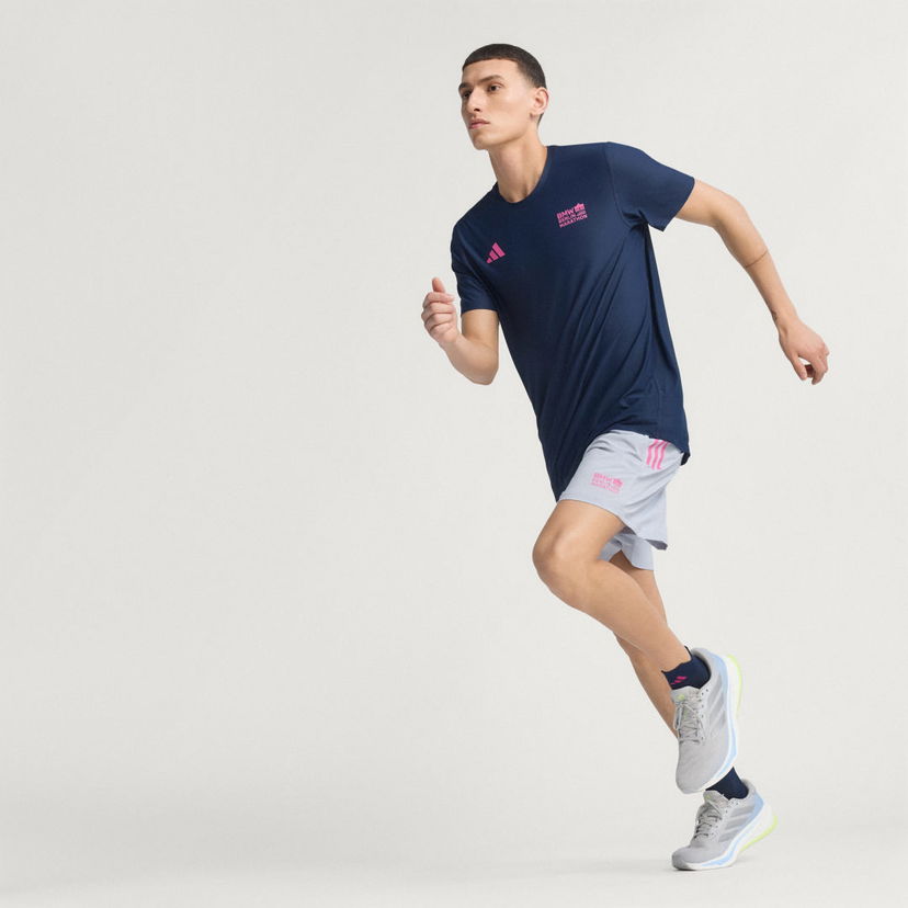 Majica kratkih rukava adidas Performance Short Sleeve Running T-Shirt BMW Berlin-Marathon 2025 Tamnoplava | JZ2342