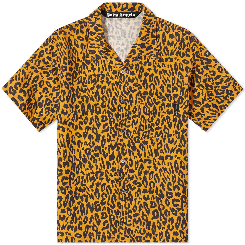Košulja Palm Angels Leopard Vacation Shirt Žuta | PMGG005S24FAB0022010
