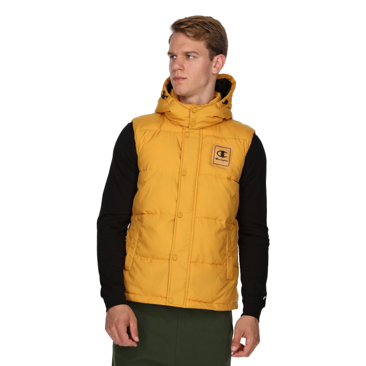 Prsluk Champion Puffer Hooded Vest Žuta | CHA233M500-04, 0