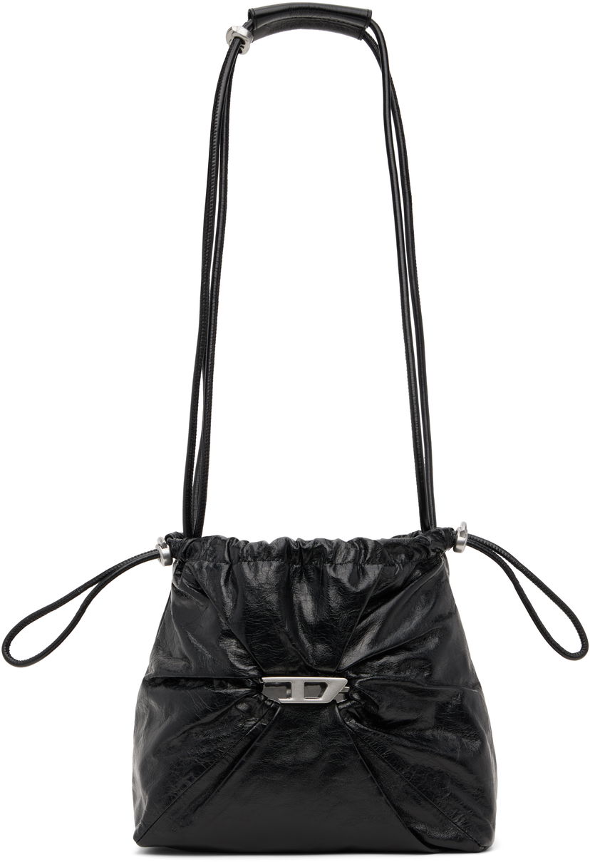 Torba za rame Diesel Scrunch-D Bucket Bag Crna | X10325 P1003