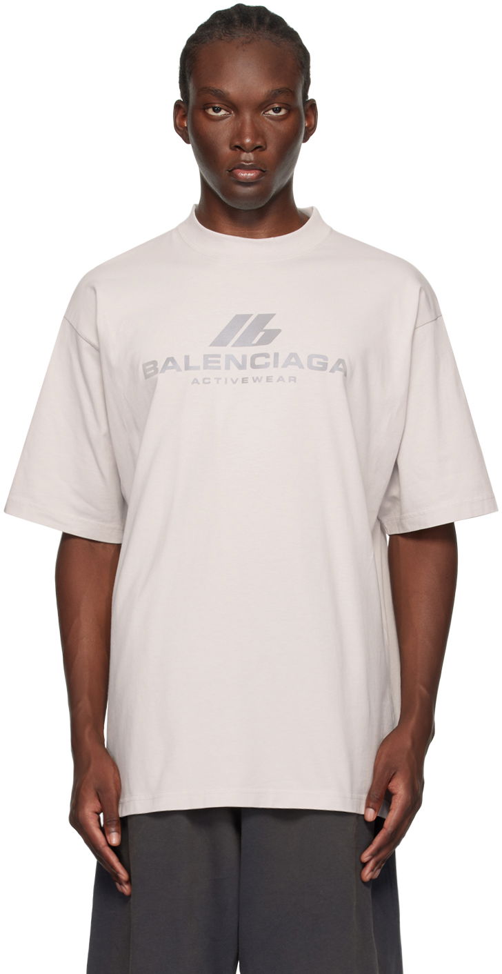 Majica kratkih rukava Balenciaga Off-White 'Activewear' T-Shirt Bijela | 764235TQVT9