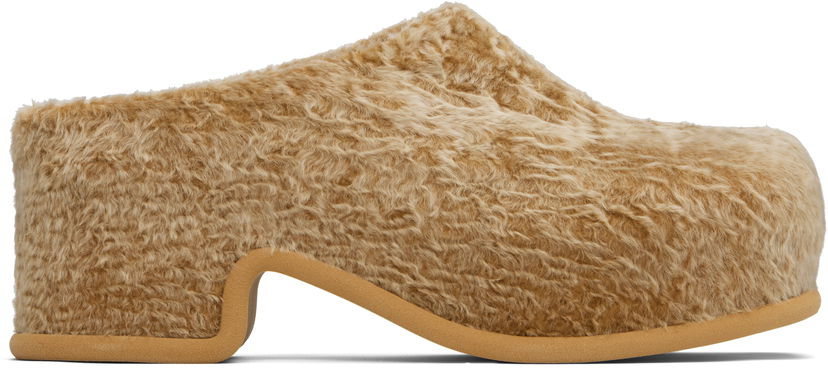 Njega cipela Dries Van Noten Dries Van Noten Shearling Slip-on Loafers Bež | MS251-758