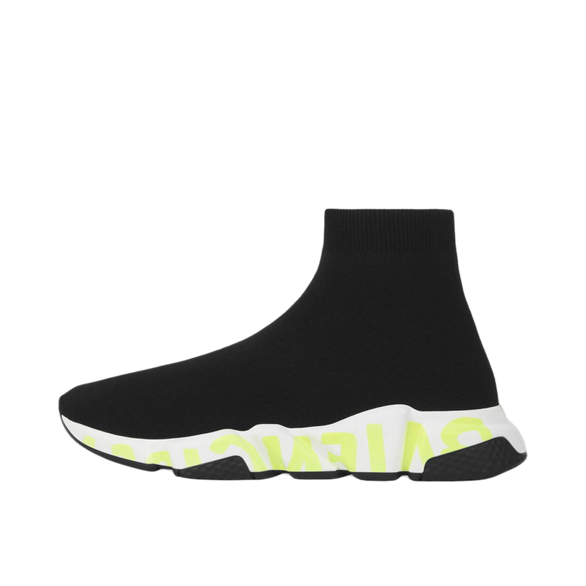 Tenisice i cipele Balenciaga Speed Black Fluo Green Crna | 605972W05GY1935