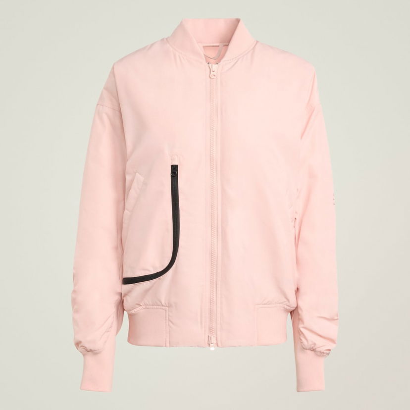 Bomber jakna adidas Performance Stella McCartney True Nature Woven Bomber Jacket Ružičasta | JF8467