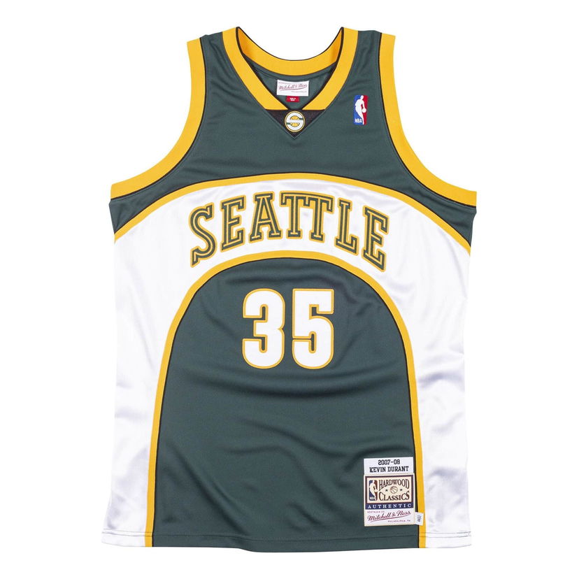 Dres Mitchell & Ness NBA Seattle SuperSonics 2007-08 Kevin Durant Road Jersey Zelena | AJY4GS18105-SSUDKGN07KDU