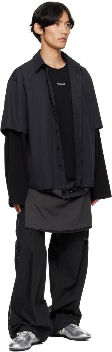 Košulja We11done We11done Logo Long-Sleeved Layered Shirt Crna | WD-SH2-25-180-U-CH, 3