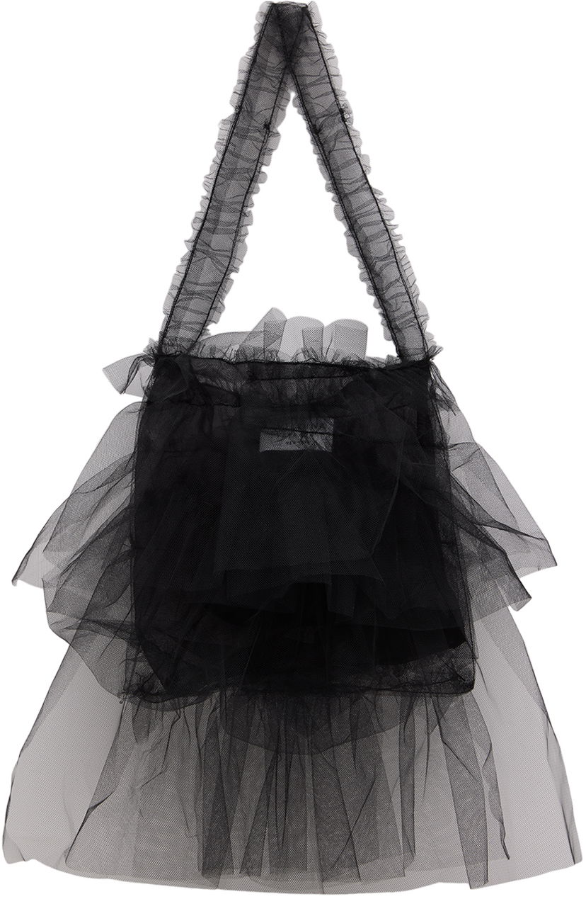 Tote bag Collina Strada Collina Strada Extra Small Mist Tulle Tote Bag Crna | XX9019 TULLE