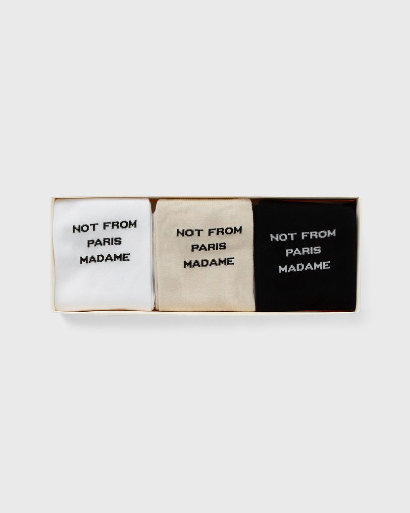 Čarape Drôle de Monsieur Le Pack de Chaussettes Slogan Višebojno | PERM-SK101-CO024-MC
