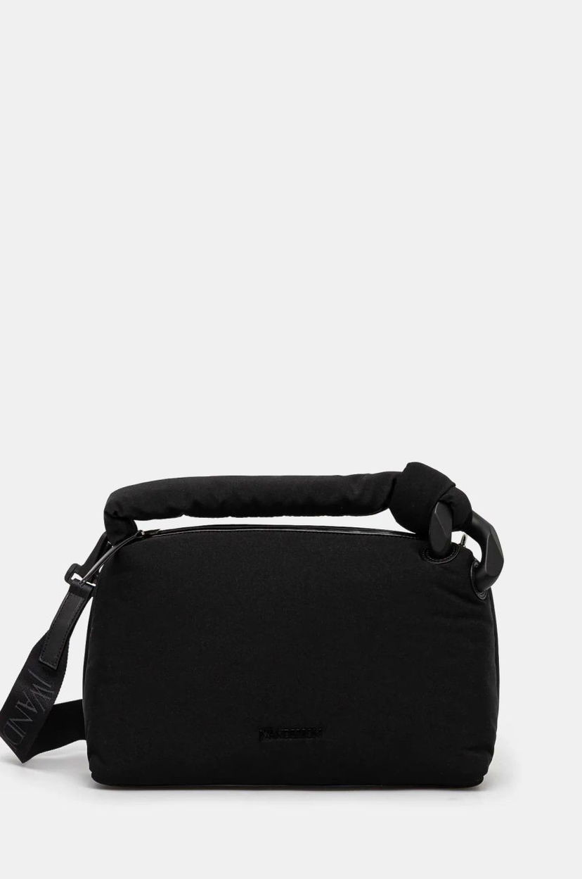 Torba za rame JW Anderson JW Anderson The Jwa Puffy Corner Bag Crna | HB0640.FA0382.999