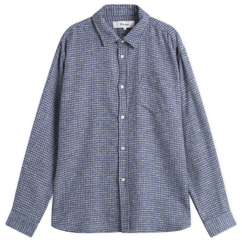 Košulja Palmes Cotton Mouline Shirt Plava | P30-0037-677