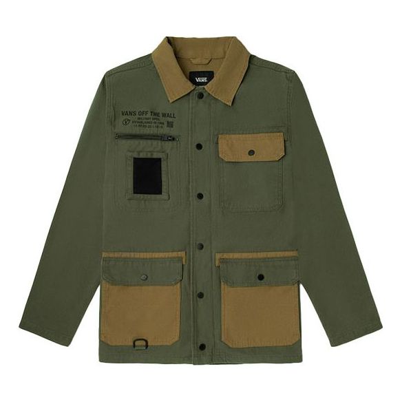 Jakna Vans Vans Splicing Cargo Coach Jacket Zelena | VN0A4RQ4Z5E