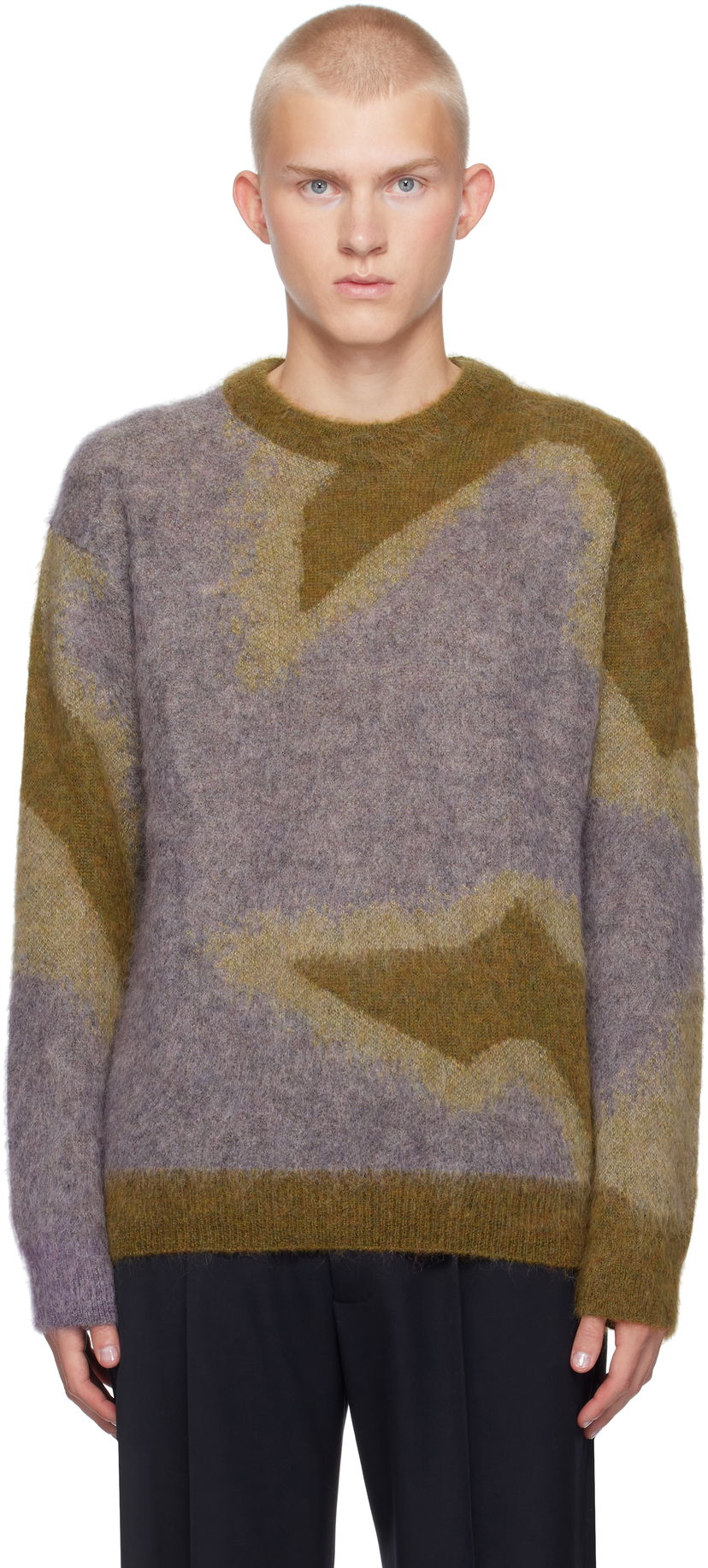 Džemper Paul Smith Paul Smith Photogram Leaves Mohair-Blend Sweater Višebojno | M1R-923Y-N02512-10