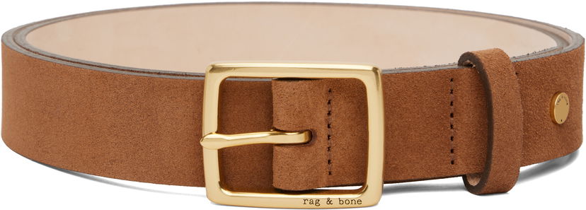 Pojasevi rag & bone Rag & Bone Boyfriend Suede Belt Smeđa | WJW25PB1001SU1